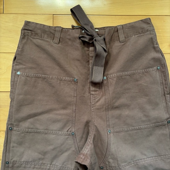 We the Free Hayden Pull on Pants Womens Size Large Brown Cargo Wide Leg Bohemian - Picture 3 of 5